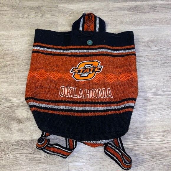 Oklahoma State University Drawstring Backpack NCAA Cowboys Serape Style - Picture 3 of 3